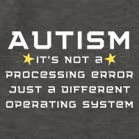 Autism It's not a processing error Vector Backpack