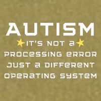 Autism It's not a processing error Garment-Dyed Women's Muscle Tee