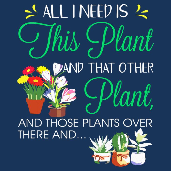 All I Need Is This Plant Gardening Plants Lover Gardener 7 Panel Mesh Trucker Snapback Hat