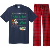 All I Need Is This Plant Gardening Plants Lover Gardener Pajama Set