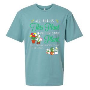 All I Need Is This Plant Gardening Plants Lover Gardener Sueded Cloud Jersey T-Shirt