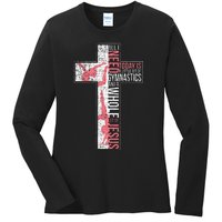 All I Need Is Gymnastics & Jesus Cross Faith Gymnast Ladies Long Sleeve Shirt