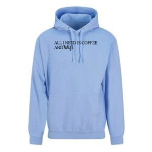 All I Need Is Coffee And Wifi Unisex Surf Hoodie