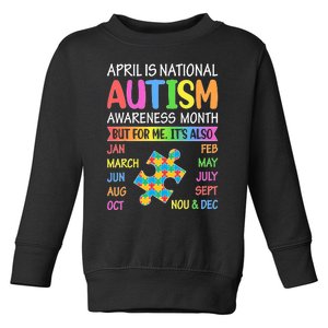 April Is National Autism Awareness Month Boy Girl Women Toddler Sweatshirt