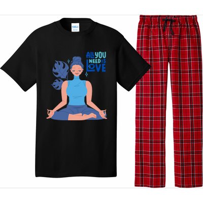 All I Need And You Need Is Love Yoga And A Dog Gift Pajama Set