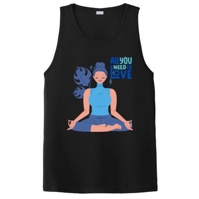 All I Need And You Need Is Love Yoga And A Dog Gift PosiCharge Competitor Tank