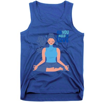 All I Need And You Need Is Love Yoga And A Dog Gift Tank Top