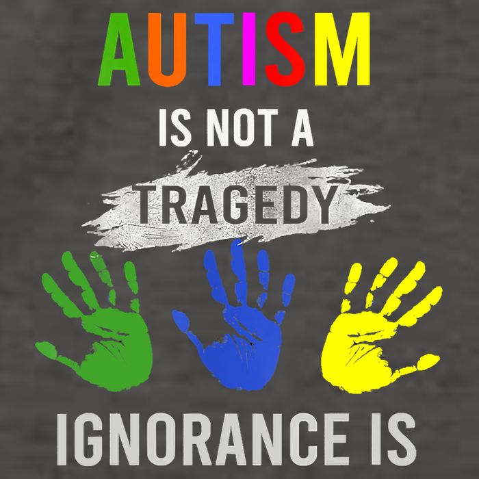 Autism Is Not A Tragedy Ignorance Is Funny Autism Vector Backpack