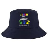 Autism Is Not A Tragedy Ignorance Is Funny Autism Cool Comfort Performance Bucket Hat