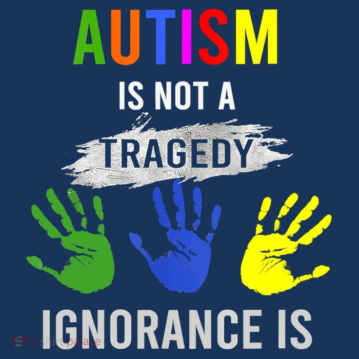 Autism Is Not A Tragedy Ignorance Is Funny Autism Ladies Essential Flowy Tank