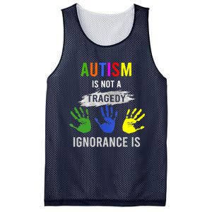 Autism Is Not A Tragedy Ignorance Is Funny Autism Mesh Reversible Basketball Jersey Tank