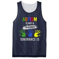 Autism Is Not A Tragedy Ignorance Is Funny Autism Mesh Reversible Basketball Jersey Tank