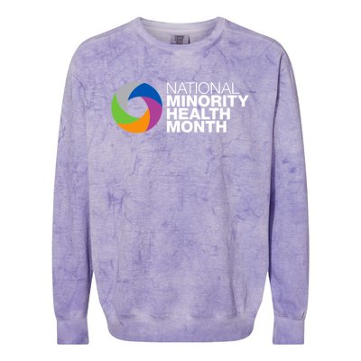 April Is National Minority Health Month Cute Gift Colorblast Crewneck Sweatshirt