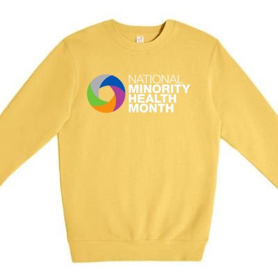 April Is National Minority Health Month Cute Gift Premium Crewneck Sweatshirt