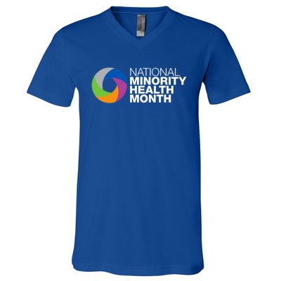 April Is National Minority Health Month Cute Gift V-Neck T-Shirt