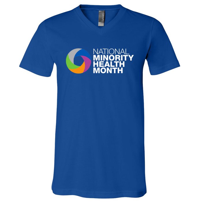 April Is National Minority Health Month Cute Gift V-Neck T-Shirt