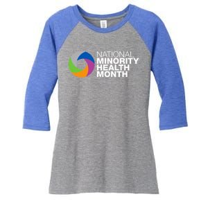 April Is National Minority Health Month Cute Gift Women's Tri-Blend 3/4-Sleeve Raglan Shirt