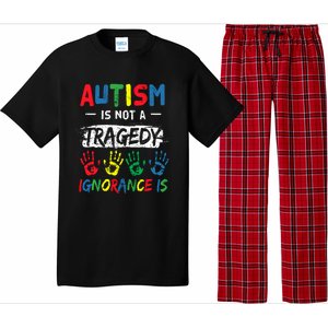 Autism Is Not A Tragedy Support Awareness Acceptance Love Gift Pajama Set