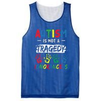 Autism Is Not A Tragedy Support Awareness Acceptance Love Gift Mesh Reversible Basketball Jersey Tank