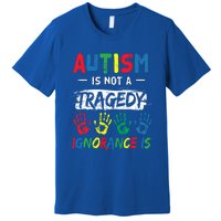 Autism Is Not A Tragedy Support Awareness Acceptance Love Gift Premium T-Shirt