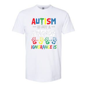 Autism Is Not A Tragedy Support Awareness Acceptance Love Gift Softstyle CVC T-Shirt