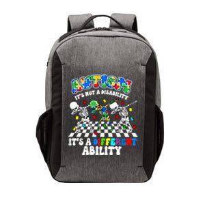 Autism ItS Not A Disability Dab Skeleton Autism Awareness Cool Gift Vector Backpack