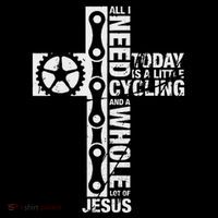 All I Need Is Cycling And Jesus Christian Religious Bucket Hat