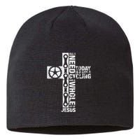 All I Need Is Cycling And Jesus Christian Religious Sustainable Beanie