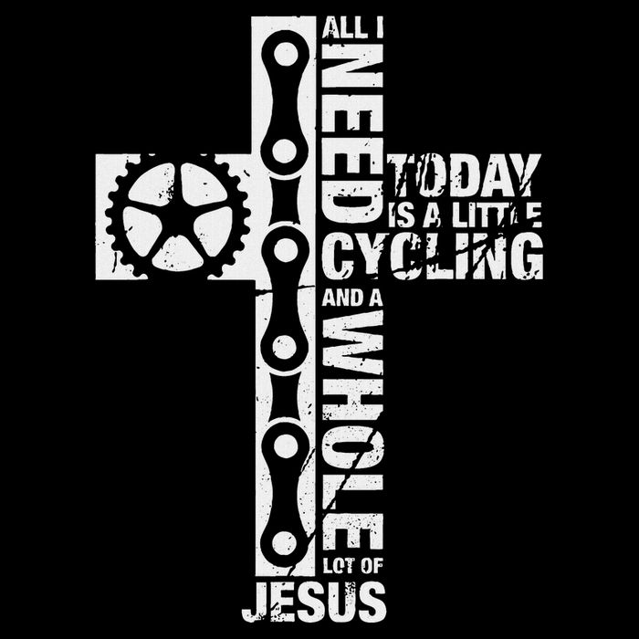 All I Need Is Cycling And Jesus Christian Religious Sustainable Beanie