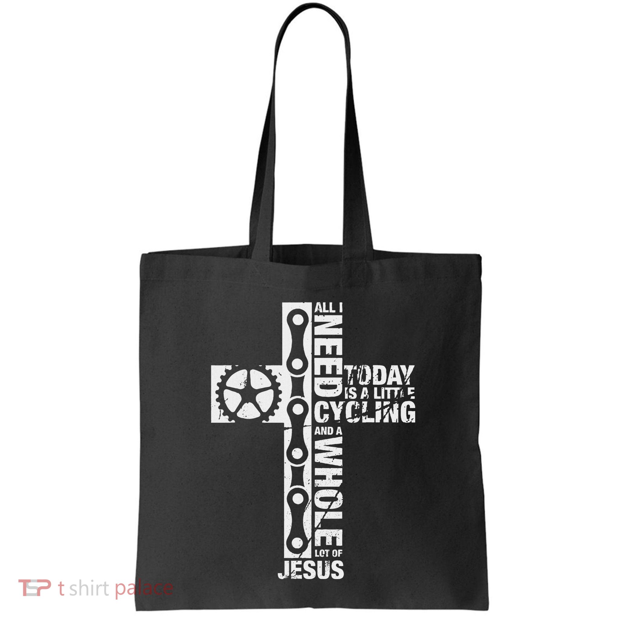All I Need Is Cycling And Jesus Christian Religious Bag
