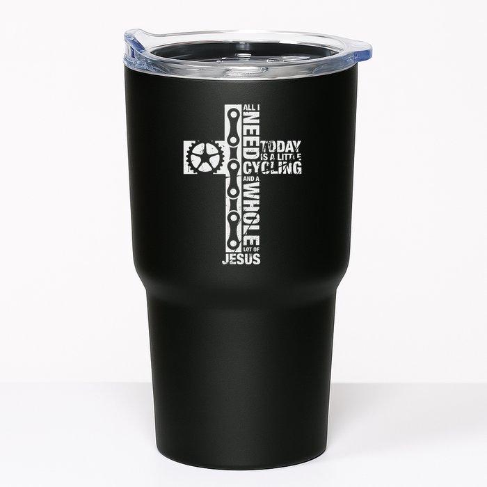 All I Need Is Cycling And Jesus Christian Religious Tumbler