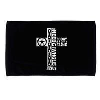 All I Need Is Cycling And Jesus Christian Religious Microfiber Hand Towel