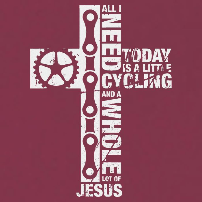 All I Need Is Cycling And Jesus Christian Religious 16oz Travel Tumbler