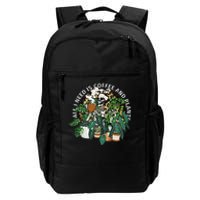 All I Need Is Coffee And Plants Skeletons Coffee Lover Daily Commute Backpack