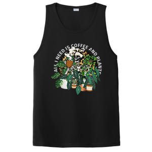 All I Need Is Coffee And Plants Skeletons Coffee Lover PosiCharge Competitor Tank