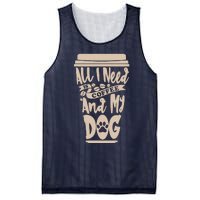 All I Need Is Coffee And My Dog, Funny Dog Owner Mesh Reversible Basketball Jersey Tank