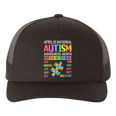 April Is National Autism Awareness Month Yupoong Adult 5-Panel Trucker Hat