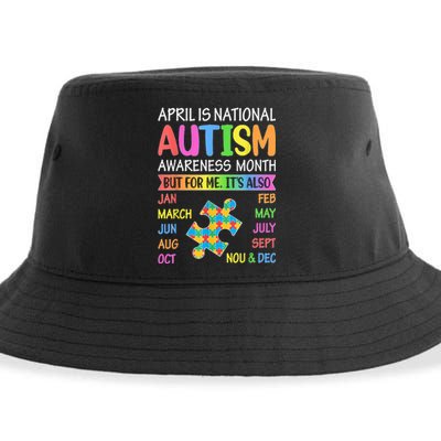 April Is National Autism Awareness Month Sustainable Bucket Hat