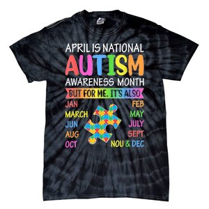 April Is National Autism Awareness Month Tie-Dye T-Shirt