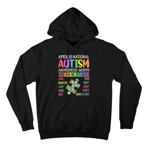 April Is National Autism Awareness Month Tall Hoodie