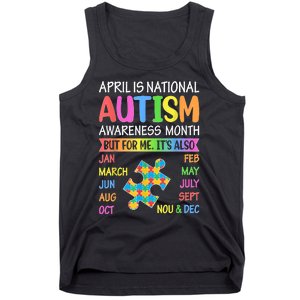 April Is National Autism Awareness Month Tank Top