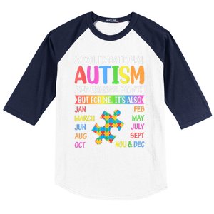 April Is National Autism Awareness Month Baseball Sleeve Shirt