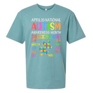 April Is National Autism Awareness Month Sueded Cloud Jersey T-Shirt