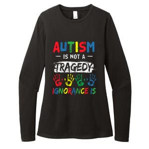 Autism Is Not A Tragedy Support Awareness Acceptance Love Cute Gift Womens CVC Long Sleeve Shirt