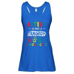 Autism Is Not A Tragedy Support Awareness Acceptance Love Cute Gift Ladies Essential Flowy Tank