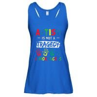 Autism Is Not A Tragedy Support Awareness Acceptance Love Cute Gift Ladies Essential Flowy Tank