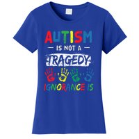 Autism Is Not A Tragedy Support Awareness Acceptance Love Cute Gift Women's T-Shirt