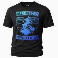 All I Need Is Coffee And A Jet Ski Jet Skiing Jet Skier Great Gift Cooling Performance Crew T-Shirt