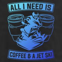 All I Need Is Coffee And A Jet Ski Jet Skiing Jet Skier Great Gift Adult Drive Performance Visor