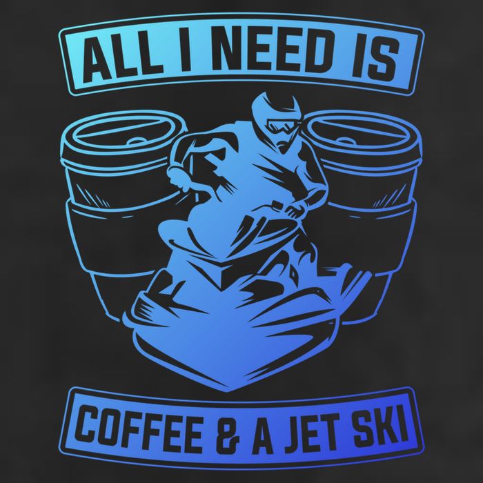 All I Need Is Coffee And A Jet Ski Jet Skiing Jet Skier Great Gift Adult Drive Performance Visor